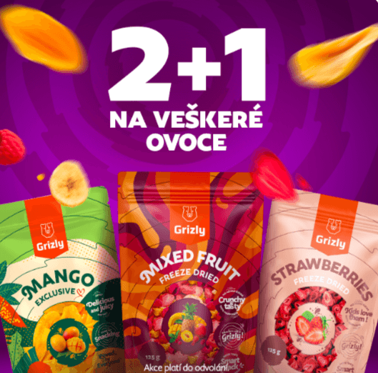 Akce 2+1 zdarma na vybrané produkty