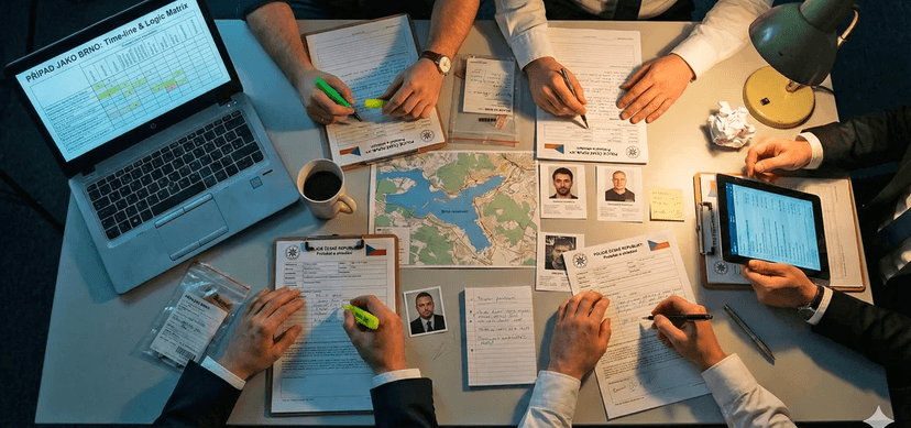 Napínavé vyšetřování z vašeho obýváku: online detektivní hra Případ jako Brno pro 1–5 hráčů