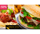 50% sleva na BURGER, TĚSTOVINY, sendviče atd | Kupon Plus