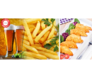 2×350 g Fish &amp; chips s tatarskou omáčkou  | Slever