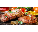 2× 200g vepřový steak, dresing + pečivo | Hyperslevy