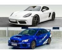 Porsche 718 Cayman vs. Subaru Impreza | Firmanazazitky.cz