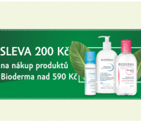 200 Kč sleva na dermokosmetiku Bioderma | ChytraLekarna.cz