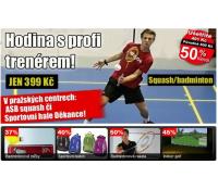 Squash nebo badminton- 1 hodina s trenérem | Sportmart