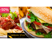 50% sleva na BURGER, TĚSTOVINY, sendviče atd | Kupon Plus