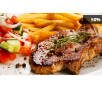 2x200 g grilovaný steak s hranolkami | Sleva Dne