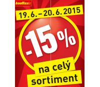 Baumax - dnes a zítra sleva 15% na vše | Baumax