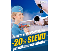 20% sleva na vše při nákupu na splátky | Planeo