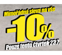 Jen dnes - sleva 10% na vše, včetně zboží z letáku | Planeo