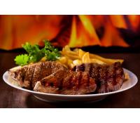 2x 250 gr steak z krkovičky, přílohy a dresingu P3 | Hyperslevy