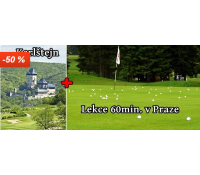 Lekce Golfu 60 min Praha + fee 18 jamek Karlštejn | Golfoveslevy.cz