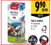 Tatra mléko - 52% | Albert Hypermarket