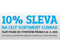 Sleva 10% na vše v Conrad.cz | Conrad