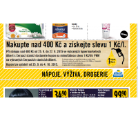 Sleva na benzín nebo naftu za nákup nad 400 | Albert Hypermarket