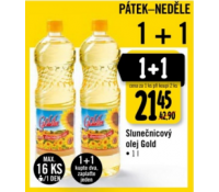 Slunečnicový olej Gold 1+1 | Albert Hypermarket