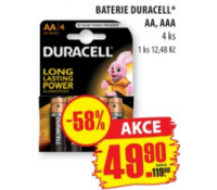 Baterie Duracell - 58% | Penny