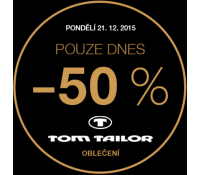 Sleva 50% na oblečení značky Tom Tailor | Bibloo.cz