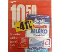 Mléko 1l, polotučné Interspar | Interspar