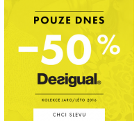 Sleva 50% na značku Desigual | Bibloo.cz