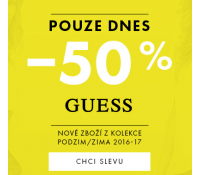 Sleva 50% na značku Guess | Bibloo.cz