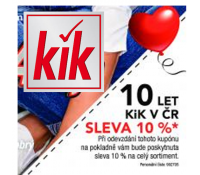 KiK - sleva 10% na celý nákup | Kik