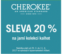 Sleva 20% na kalhoty Cherokee v Albertu | Albert Hypermarket