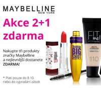 2+1 zdarma na značku Maybelline | Krasa.cz