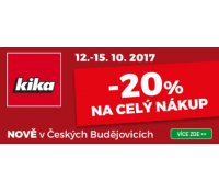 20% sleva na nákup v nově otevřené KIKA prodejně | Kika