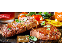 2× 200g vepřový steak, dresing + pečivo | Hyperslevy