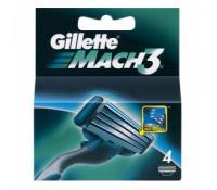 GILLETTE Mach 3 náhradní hlavice 4 kusy | Lekarna.cz