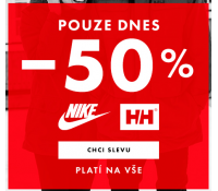 Sleva 50% na Nike a Helly Hansen | Bibloo.cz