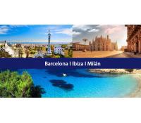 3v1: Barcelona + Milán + Ibiza za 2 681 Kč | Flightics