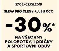 Sleva 30% na polobotky, lodičky a sportovní obuv | CCC boty