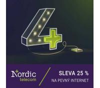 Sleva 25 % na pevný internet pro všechny | Nordic Telecom